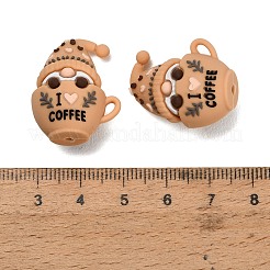 Perles en silicone sur le thème du café&nbsp;SL-CBA6E44-01D