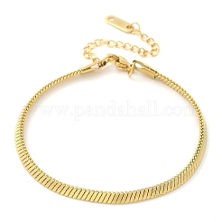 Pulseras de cadena de serpiente de acero inoxidable 304 para mujer&nbsp;LS-BJEW-U019-04G-02