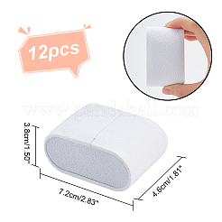 Дисплеи ювелирных изделий подушки браслета ткани ворса&nbsp;LS-BDIS-WH0008-03B