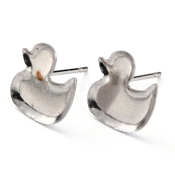Supports de boucles d'oreilles à tige en acier inoxydable 304 anti-ternissement&nbsp;X-STAS-J032-12