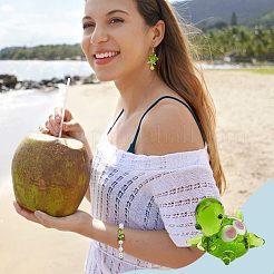 10шт ручной работы бусины лэмпворк&nbsp;LAMP-PH0001-37