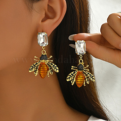 Серьги-гвоздики из сплава в виде пчел&nbsp;GZ0324