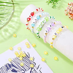 100шт 5 стиля прозрачные акриловые бусины&nbsp;TACR-TA0001-54A