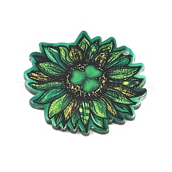 Непрозрачные акриловые подвески с принтом ко Дню Святого Патрика&nbsp;OACR-A045-05D