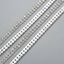 Chaînes en laiton avec strass&nbsp;CHC-WH0002-01S
