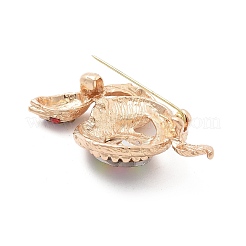 Броши из змеиного сплава со стразами&nbsp;LS-JEWB-E041-03KCG