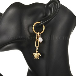 Boucles d'oreilles créoles pendantes en acier inoxydable 304&nbsp;EJEW-JE07357