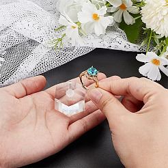 Акриловые держатели для колец&nbsp;RDIS-WH0020-02A-01