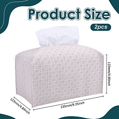 Taschentuchboxen aus gekreuztem&nbsp;CON-WH0095-208A