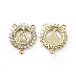 Латунь микро проложить соединения люстры компонентов кубического циркония&nbsp;LS-ZIRC-G157-30G