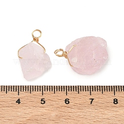 Природного розового кварца подвески&nbsp;G-FG0001-13