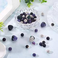 9 стиль полимер ручной работы со стразами глиняные бусины&nbsp;CLAY-BT0001-07