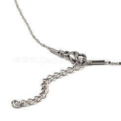 Anlaufgeschütztes 10-teiliges Halsketten-Set aus 304 Edelstahl mit Serpentinenkette&nbsp;NJEW-K254-01P