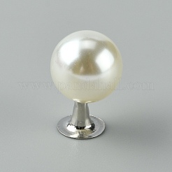 Nieten aus ABS-Perlenimitat&nbsp;FIND-WH0033-90P-05