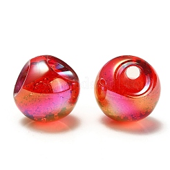 УФ-покрытие радужными переливающимися акриловыми бусинами&nbsp;OACR-G012-06D