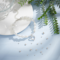 40 шт. 4 бусины из стерлингового серебра 925-го размера&nbsp;STER-BC0002-47