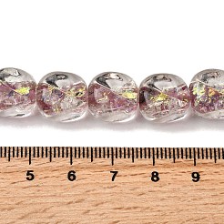 Нити из фольгированных бусин лэмпворк ручной работы&nbsp;FOIL-C002-01I