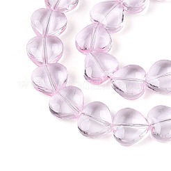 Peinture de cuisson perles de verre transparentes brins&nbsp;DGLA-N021-01B-04