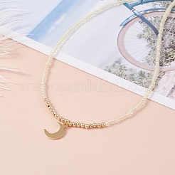 Set di collane con ciondolo stella e luna per ragazze adolescenti&nbsp;NJEW-JN03738-02