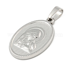 Pendentifs en acier inoxydable 304 anti-ternissement&nbsp;STAS-B071-02A-01P