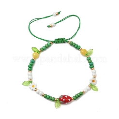 Браслеты из стеклянных бусин и бусин лэмпворк для женщин&nbsp;BJEW-MZ00212-03