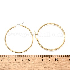 201 серьги-кольца из нержавеющей стали&nbsp;LS-EJEW-Q026-07G