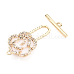 Латунные застежки-молнии из прозрачного кубического циркония&nbsp;KK-N054-143G-A