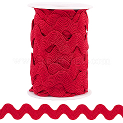 9.7~10 ярд полиэстеровой волнистой кружевной ленты для отделки&nbsp;OCOR-GF0004-55A