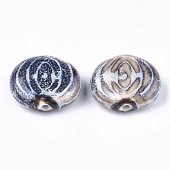 Фарфоровые бусины ручной работы&nbsp;X-PORC-S498-45G