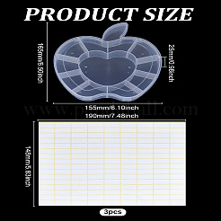 1 шт. контейнеры для хранения пластиковых бусин в форме яблока&nbsp;CON-LP0001-31