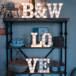 Ornements de lettres en bois&nbsp;WOOD-GF0001-15-03