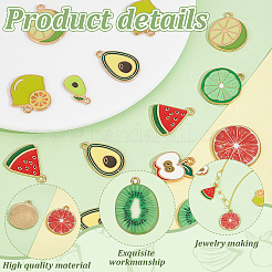 54шт 9 стиля подвески из сплава с эмалью&nbsp;ENAM-GA0001-11