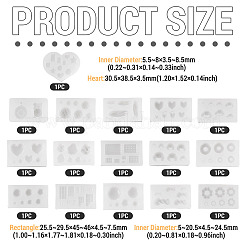 16шт 16 стиля силиконовая форма для глины&nbsp;SIMO-TAC0001-17