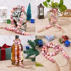 Расписные бусы из натурального дерева&nbsp;WOOD-SZ0001-10