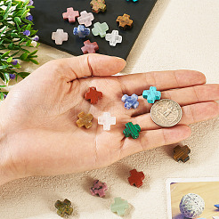 22шт 11 стиля натуральных и синтетических бусин из смешанных драгоценных камней&nbsp;G-TA0002-52