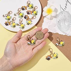 10шт 2 стиля подвеска из сплава эмали украшения&nbsp;HJEW-FS00090