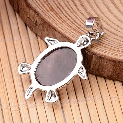 Черепаховый платины тон латуни аметист подвески&nbsp;G-F265-01I