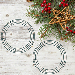 2шт железные рамки для венков&nbsp;DIY-CP0013-24B