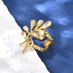 Кольцо-манжета из нержавеющей стали 304 для женщин&nbsp;RJEW-A053-06G-10