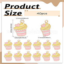40 шт. Подвески из сплава с эмалью&nbsp;ENAM-LP0001-97