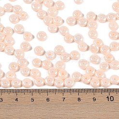 Непрозрачные цвета блестящие стеклянные бусины&nbsp;X1-SEED-P008-01C-14