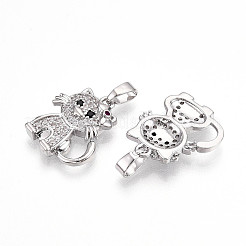 Латунные микро проложить кубического циркония подвески&nbsp;KK-N257-28P