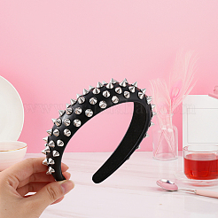 1 Haarband aus Kunstleder für Damen&nbsp;OHAR-CL0001-04B