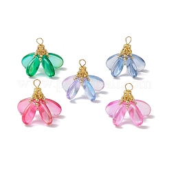 Окрашенные стеклянные подвески&nbsp;PALLOY-MZ00658