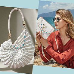 2 шт. 2 стиля подвесные украшения из синтетической бирюзы на тему океана&nbsp;HJEW-SC0002-28B