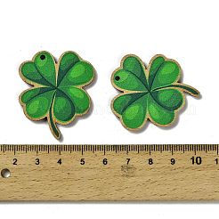 Подвески из дерева с тематикой дня святого патрика WOOD-V002-02C