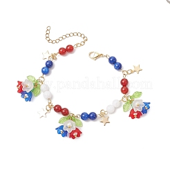 Акриловые браслеты с подвесками для женщин&nbsp;BJEW-MZ00181