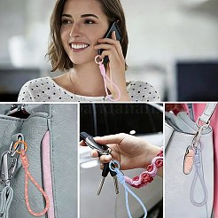 7 Stück 7 Farben Polyester-Lanyard-Hand-Handygurte&nbsp;MOBA-FS0001-03
