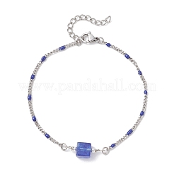 Синий арбузный камень стеклянная бусина ссылка btacelets&nbsp;BJEW-JB13080