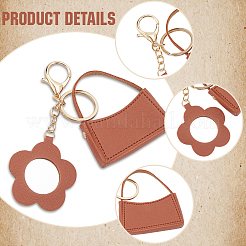 1 шт. портативный брелок для сумки из искусственной кожи&nbsp;AJEW-CL0001-64A